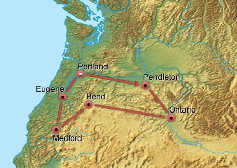 Oregon’s Core map