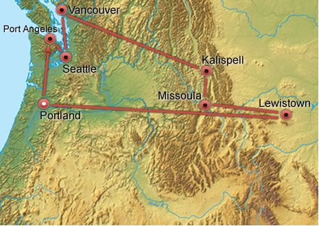 Northwest & Canadian Parks - Legacy map